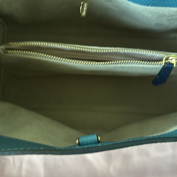 NWT Kate Spade Blue Tote “Niagara Lane”Pebbled Leather Bag - Picture 10 of 11